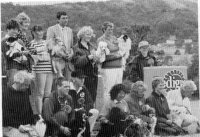 Mini line-up with Glenys Phillips (centre)