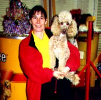 Mary Ann Nester & Daz backstage at Olympia 1999