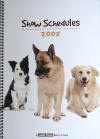 Here is great way to organise your agility show life! The Show Schedule Book is a beautifully designed A4, spiral bound book with clever pockets where you can keep all your show schedules, paperwork, photos and show information all neat and tidy in one place.

The 2008 book has a sturdier cover with space inside for telephone numbers and notes as well as a place for listing all your show results along with the name of the judge. Very useful. 

The book is comprised of 12 pockets - one per month - each of which holds up to 10 schedules. On the pouch, there is a useful month-at-a-glance calendar.

This year we have added two new pages where you can paste up to eight pictures of your dog(s) along with their name, age, date of birth and registration number. 

This book has been designed to be used by Obedience, Flyball, HTM and Breed people as well as agility handlers and so it makes an ideal present for yourself or anyone who competes in dog sports.
   
