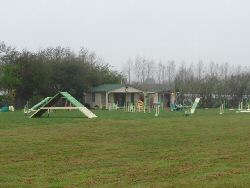 The agility field and pavillion