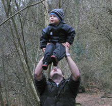 Kenny with his young son Kenneth