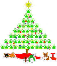 Paw tree and corgis